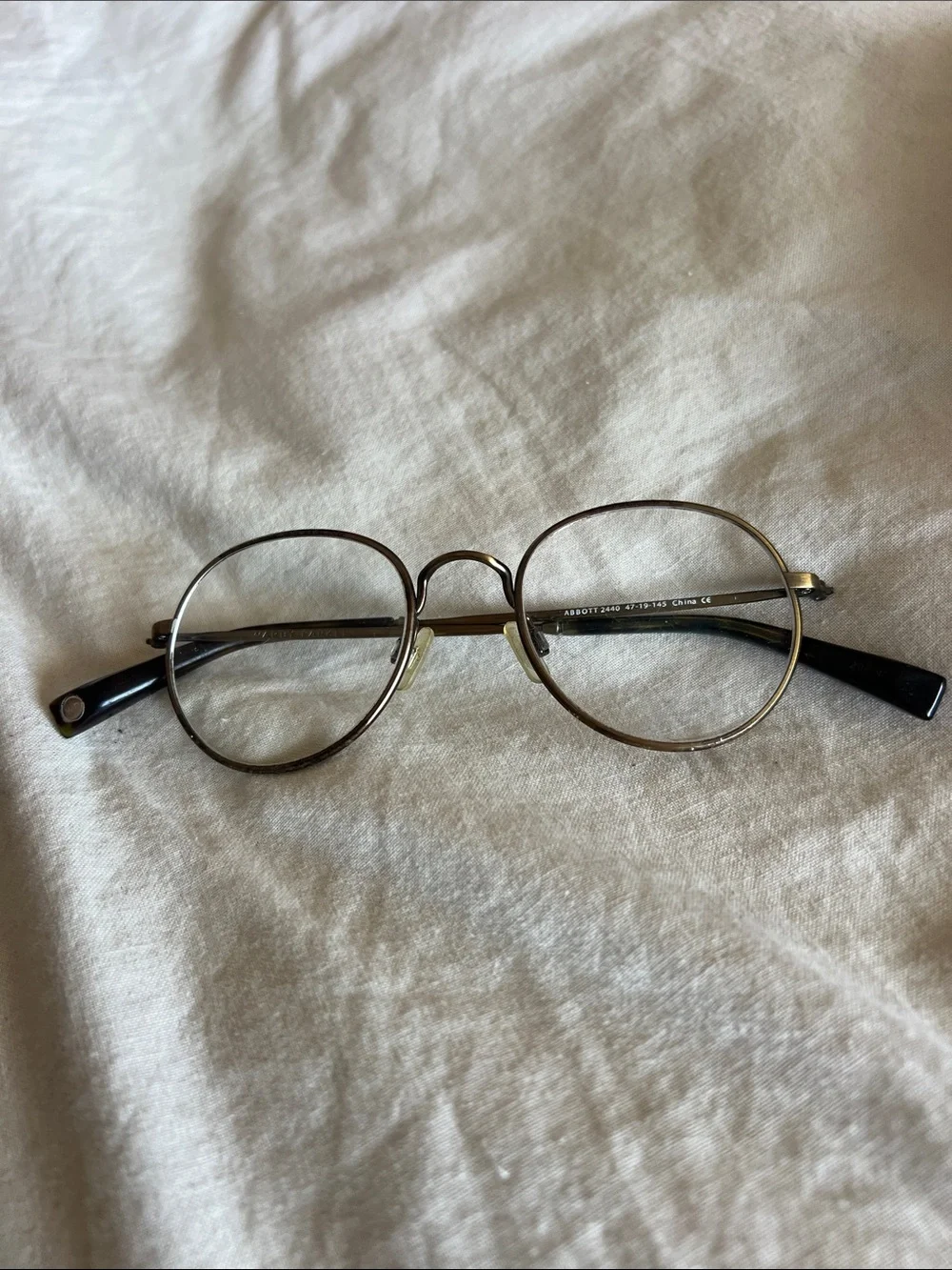 Warby Parker Abbot Round Metal Reading Glasses - Bronze Frame